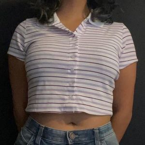 Rue 21 striped crop top